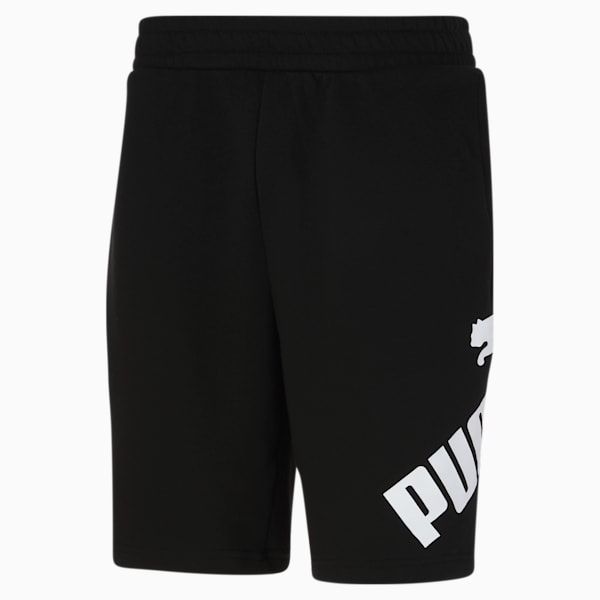 Shorts con logo grande 10" para hombre, Puma Black
